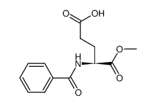 N-benzoyl-L-glutamic acid α-methyl ester Structure