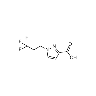 1-(3,3,3-三氟丙基)-1H-吡唑-3-羧酸结构式