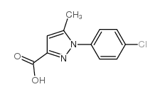 1-(4-氯苯基)-5-甲基-1H-吡唑-3-羧酸结构式