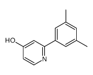 2-(3,5-dimethylphenyl)-1H-pyridin-4-one结构式