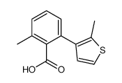 2-methyl-6-(2-methylthiophen-3-yl)benzoic acid Structure