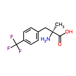 α-Methyl-4-(trifluoromethyl)-L-phenylalanine结构式