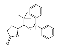 5-(1-diphenylsilyloxy-2,2-dimethylpropyl)oxolan-2-one结构式