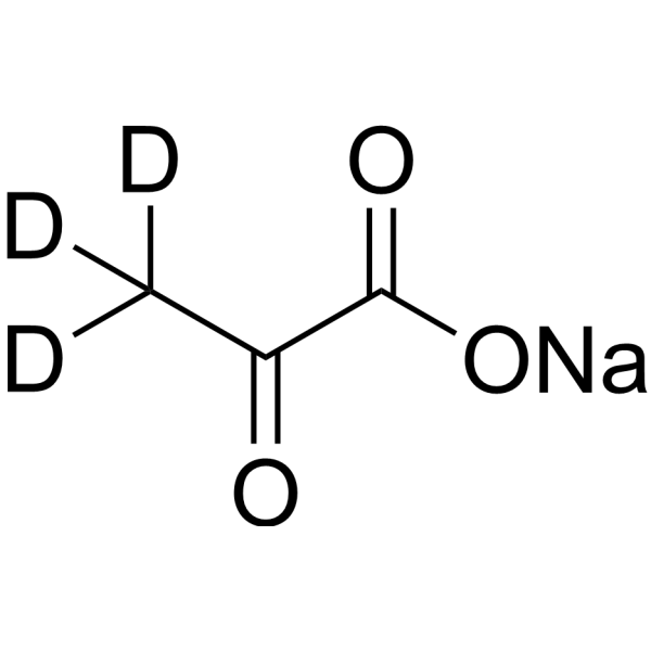丙酮酸钠-d3结构式