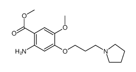 methyl 2-amino-5-methoxy-4-(3-(pyrrolidin-1-yl)propoxy)benzoate Structure