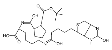 BIOCYTIN-N-(T-BOC)-L-PROLINE Structure