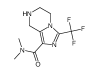 N,N-dimethyl-3-(trifluoromethyl)-5,6,7,8-tetrahydro imidazo[1,5-a]pyrazine-1-carboxamide Structure