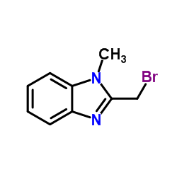 2-溴甲基-1-甲基-1H-苯并咪唑结构式