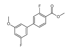METHYL 3,3'-DIFLUORO-5'-METHOXY-[1,1'-BIPHENYL]-4-CARBOXYLATE Structure