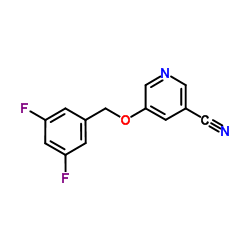 5-[(3,5-Difluorobenzyl)oxy]nicotinonitrile Structure