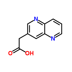 1,5-Naphthyridin-3-ylacetic acid Structure