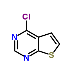 4-氯噻吩[2,3-D]嘧啶结构式