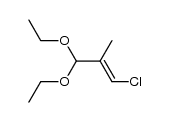 1-chloro-3,3-diethoxy-2-methyl-propene结构式