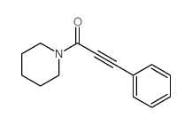 2-Propyn-1-one,3-phenyl-1-(1-piperidinyl)- Structure