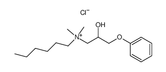 Hexyl-dimethyl-<2-hydroxy-3-phenoxy-propyl>-ammonium-chlorid结构式