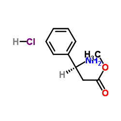 (S)-3-AMino-3-phenyl propionic acid Methylester HCl Structure