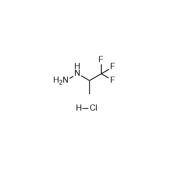 (1,1,1-Trifluoropropan-2-yl)hydrazine hydrochloride Structure