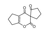 6',7'-dihydro-2'H-spiro[cyclopentane-1,3'-cyclopenta[b]pyran]-2,2',4'(5'H)-trione Structure