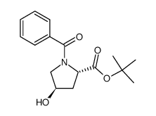 N-benzoyl-trans-4-hydroxy-L-proline tert-butyl ester Structure