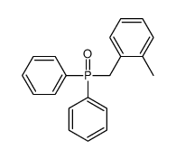 1-(diphenylphosphorylmethyl)-2-methylbenzene结构式
