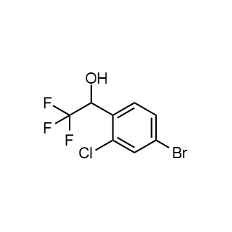 1-(4-溴-2-氯苯基)-2,2,2-三氟乙烷-1-醇结构式