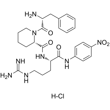 H-D-Phe-Pip-Arg-pNA hydrochloride结构式