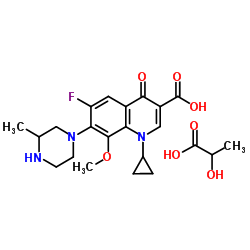 Gatifloxacin hydrochloride Structure