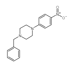 1-苄基-4-(4-硝基苯基)哌嗪结构式