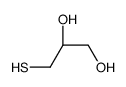 (2R)-3-sulfanylpropane-1,2-diol结构式