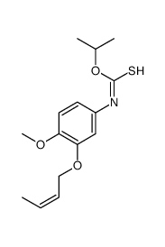O-propan-2-yl N-[3-[(Z)-but-2-enoxy]-4-methoxyphenyl]carbamothioate结构式