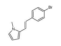 (E)-2-(4-bromophenyl)-1-(1-methyl-2-pyrrolyl)ethene Structure