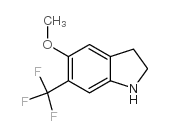 5-甲氧基-6-(三氟甲基)吲哚啉结构式