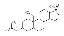 [10-(hydroxymethyl)-13-methyl-17-oxo-1,2,3,4,5,6,7,8,9,11,12,14,15,16-tetradecahydrocyclopenta[a]phenanthren-3-yl] acetate结构式