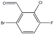6-bromo-2-chloro-3-fluorobenzaldehyde Structure