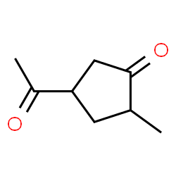 Cyclopentanone, 4-acetyl-2-methyl- (9CI) structure