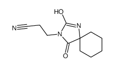 3-(2,4-二氧代-1,3-二氮杂螺[4.5]-3-癸基)丙腈结构式