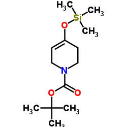 4-(三甲基硅基氧基)-5,6-二氢吡啶-1(2H)-甲酸叔丁酯结构式