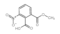 2-(甲氧羰基)-6-硝基苯甲酸结构式