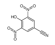 4-羟基-3,5-二硝基苯甲腈结构式