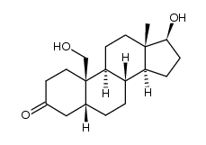 17β,19-dihydroxy-5β-androstan-3-one Structure