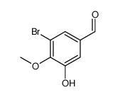 3-bromo-5-hydroxy-4-methoxybenzaldehyde结构式