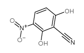 2,6-二羟基-3-硝基苯甲腈结构式