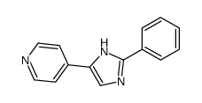 4-(2-苯基-1H-咪唑-4-基)吡啶结构式
