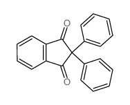 1H-Indene-1,3(2H)-dione,2,2-diphenyl-结构式