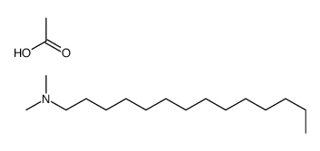 acetic acid,N,N-dimethyltetradecan-1-amine Structure