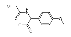 DL-N-(chloroacetyl)-2-(4-methoxyphenyl)glycine结构式