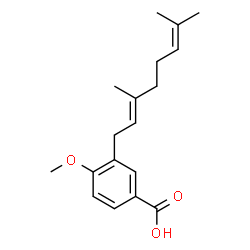 3-香叶草基-4-甲氧基苯甲酸结构式