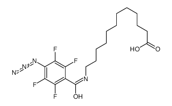 12-[(4-azido-2,3,5,6-tetrafluorobenzoyl)amino]dodecanoic acid Structure