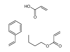 acrylic acid, butyl prop-2-enoate, styrene Structure