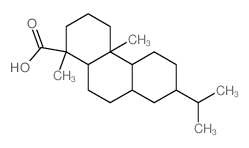 1-Phenanthrenecarboxylicacid, tetradecahydro-1,4a-dimethyl-7-(1-methylethyl)- Structure